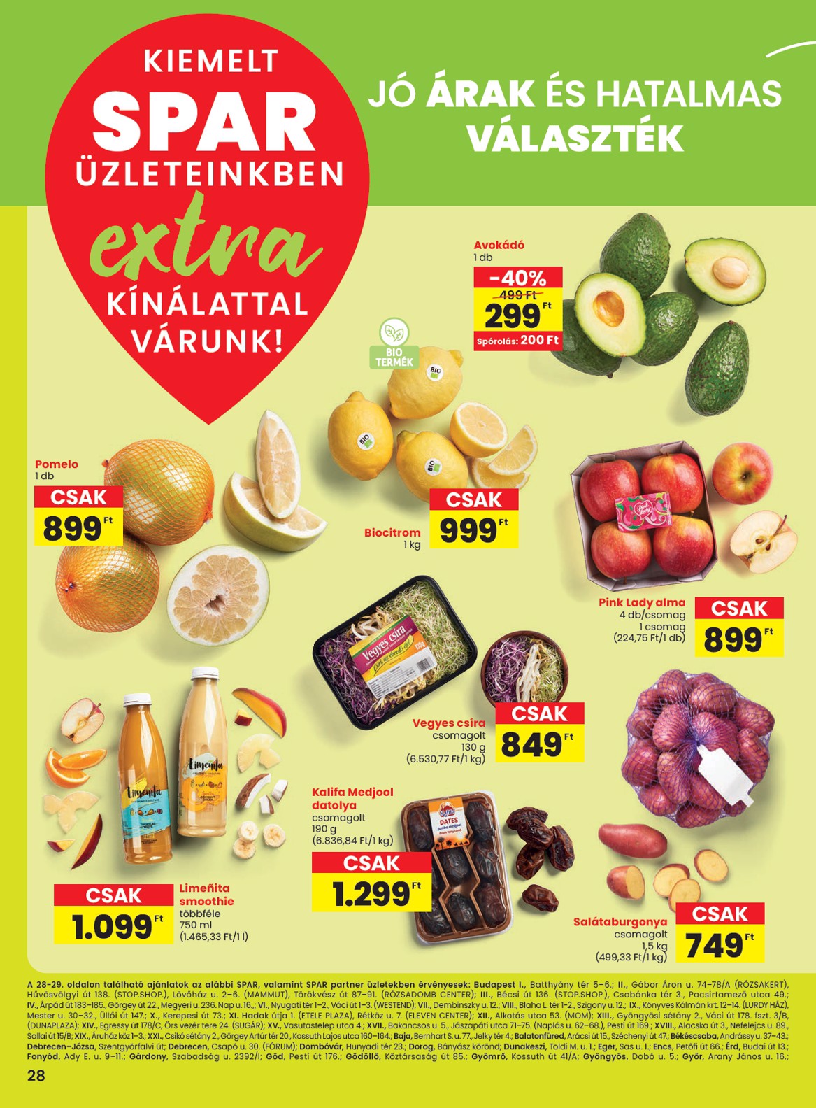 SPAR - Extra akciós újság, érvényes 12.19. - 12.27.