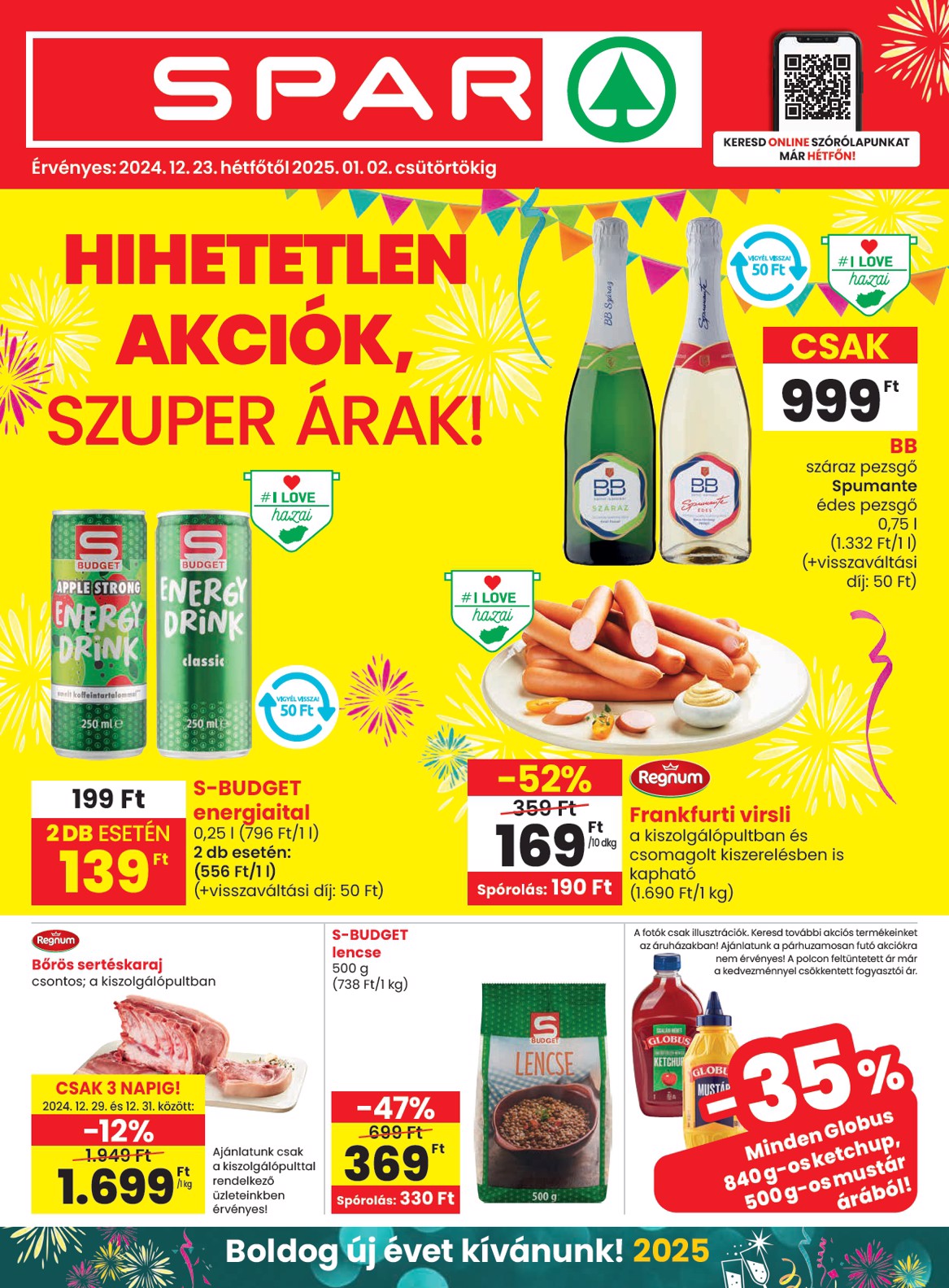 SPAR akciós újság, érvényes 12.23. - 01.02.