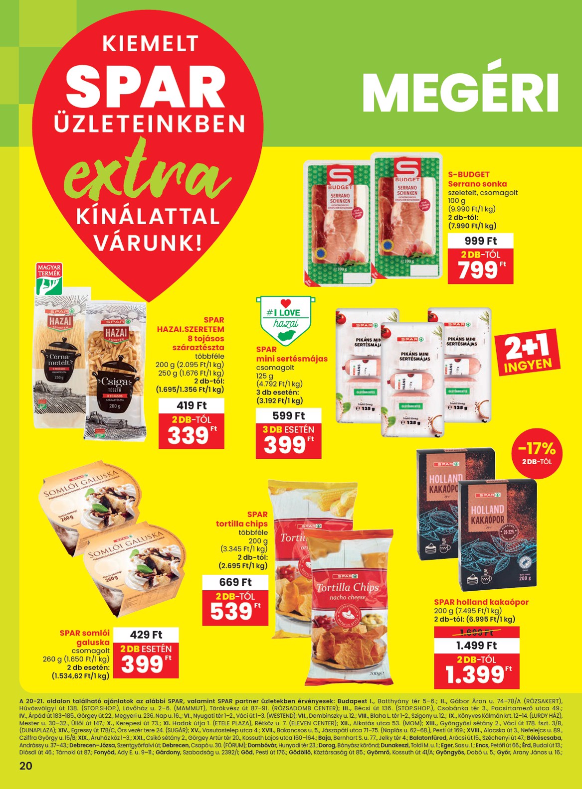 SPAR - Extra akciós újság, érvényes 03.27. - 04.02.