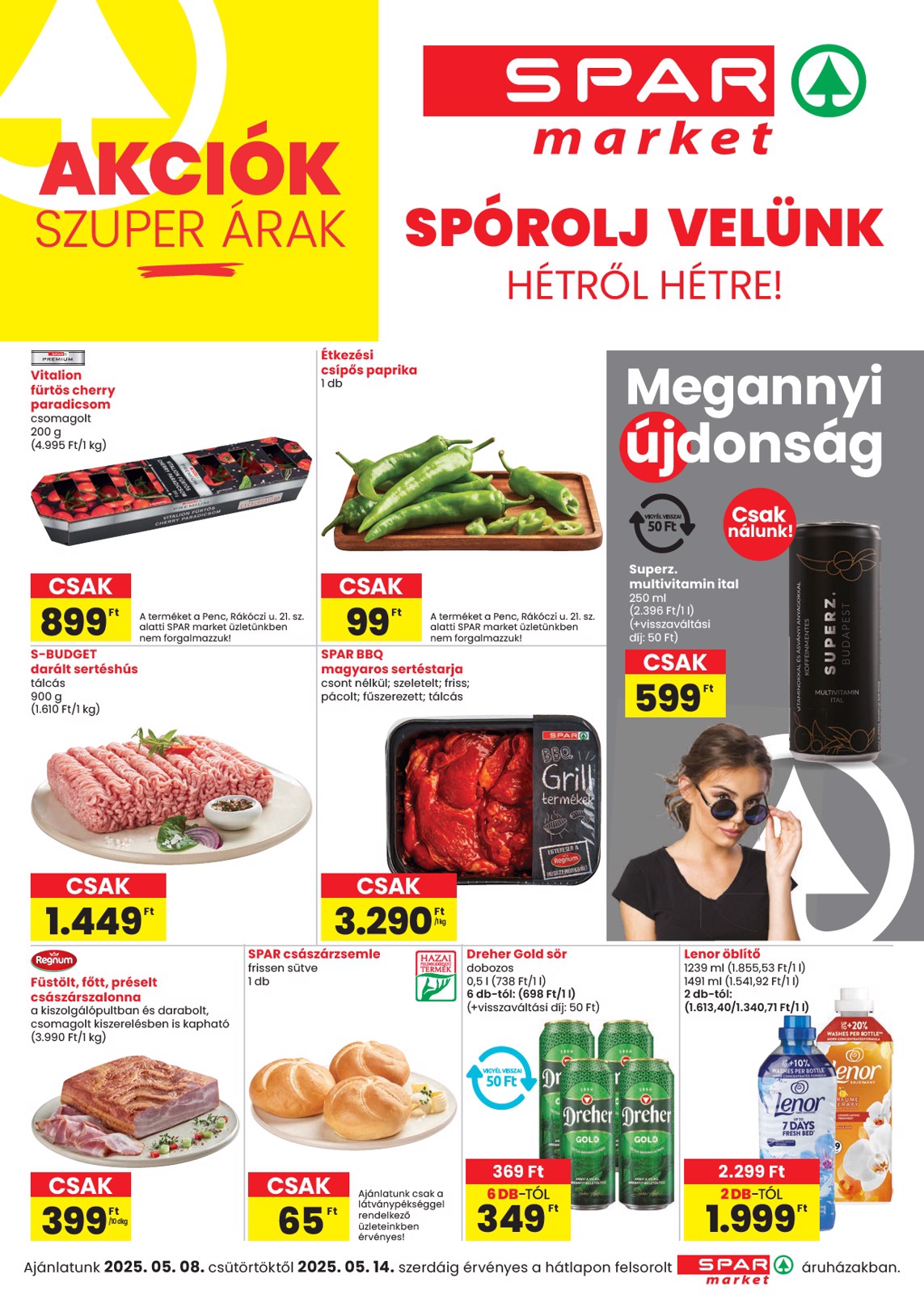 SPAR - Market akciós újság, érvényes 05.08. - 05.14.