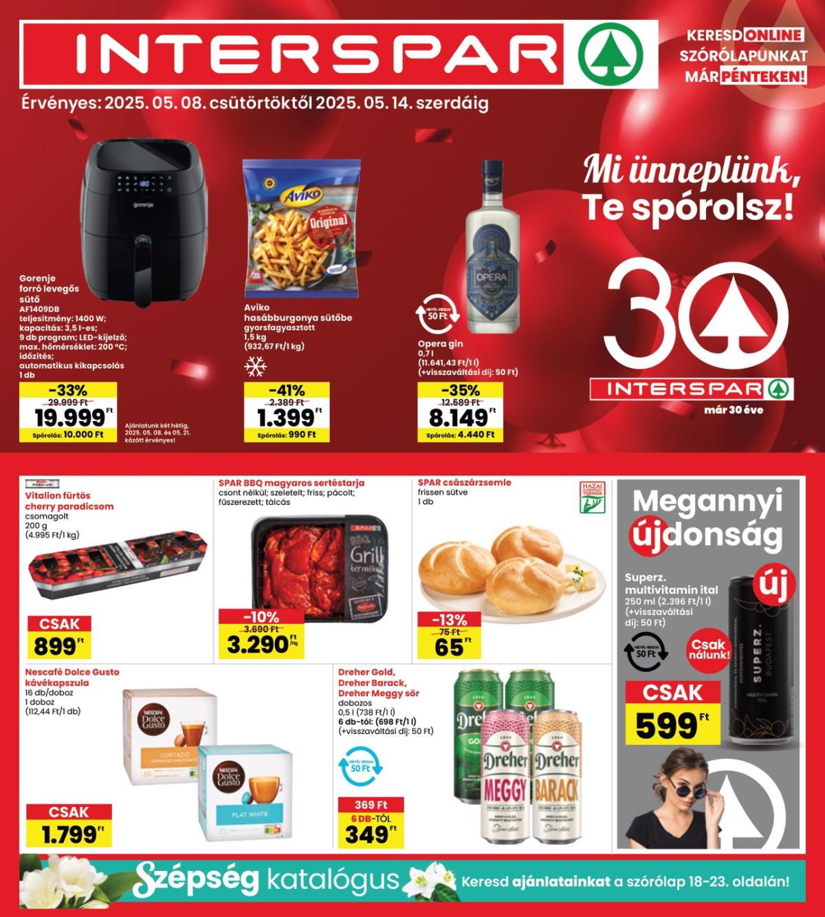 INTERSPAR akciós újság, érvényes 05.08. - 05.14.