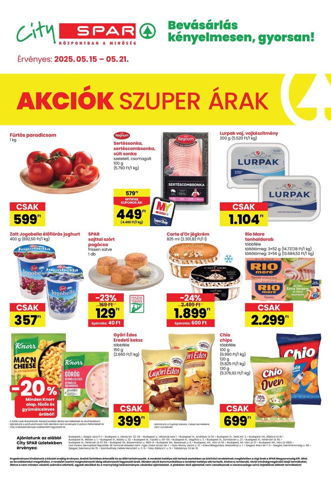 City SPAR akciós újság, érvényes 05.15. - 05.21.