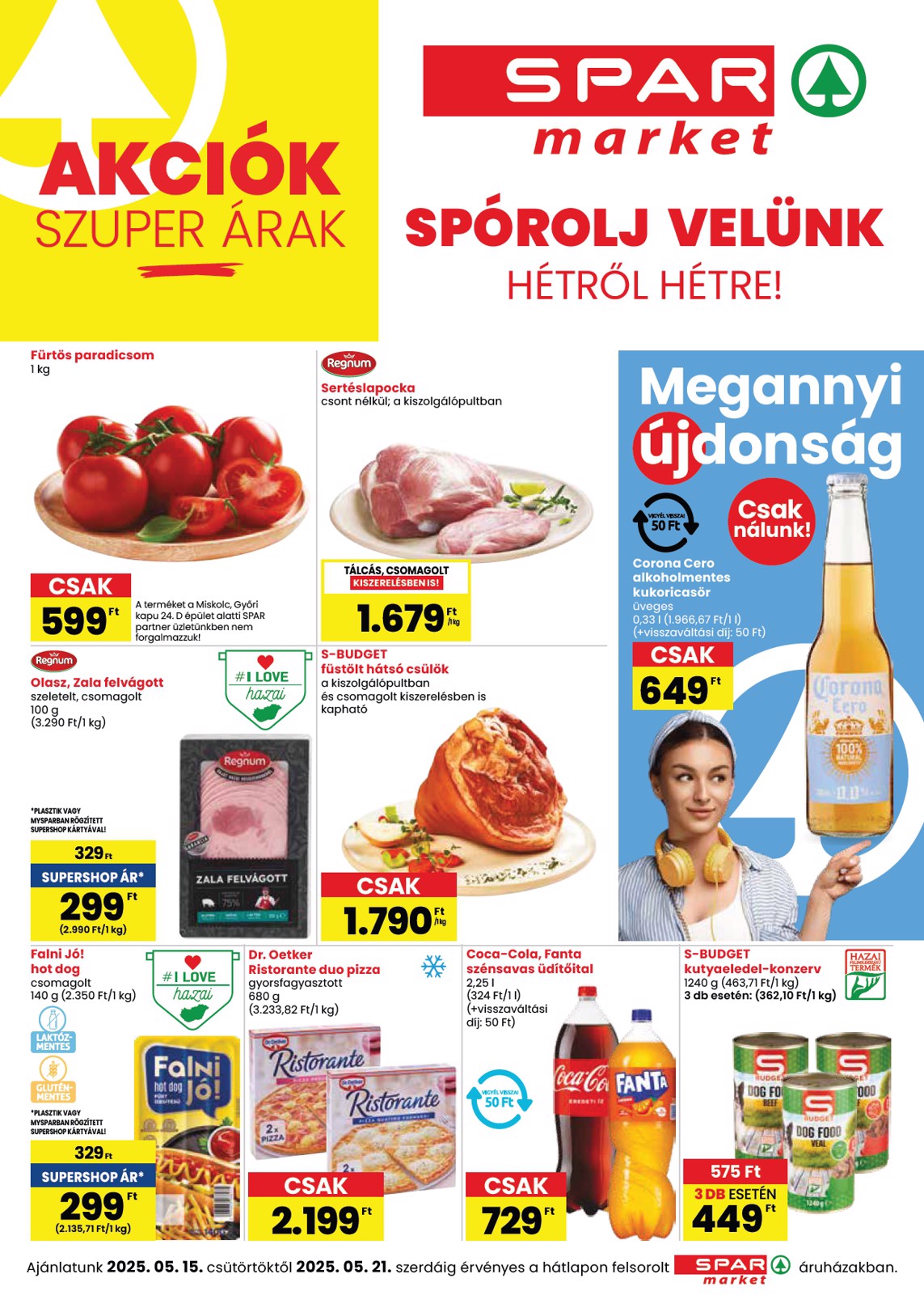SPAR - Market akciós újság, érvényes 05.15. - 05.21.