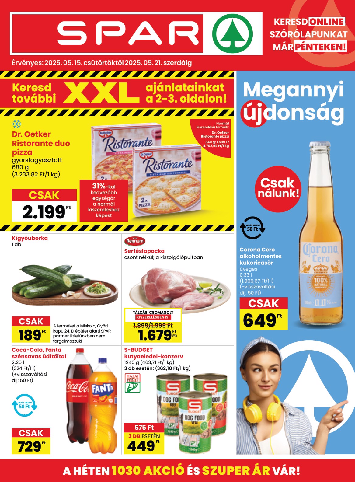 SPAR akciós újság, érvényes 05.15. - 05.21.
