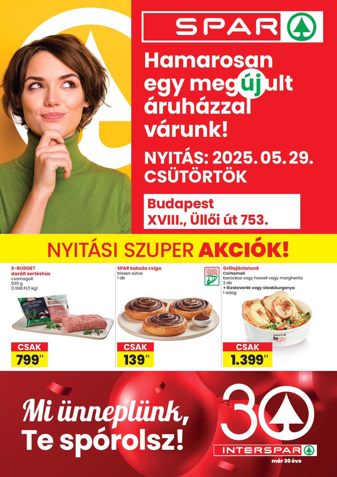 SPAR - Üzlet megújulás Bp. Üllői út akciós újság, érvényes 05.29. - 06.04.