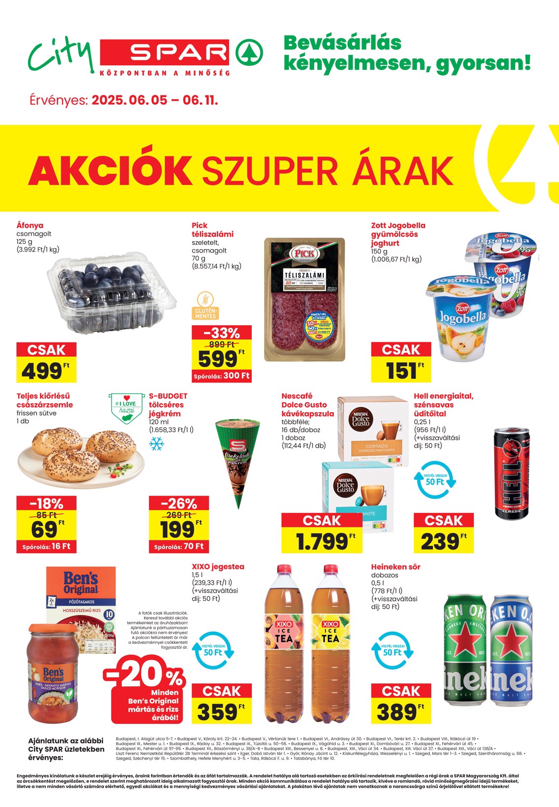 City SPAR akciós újság, érvényes 06.05. - 06.11.