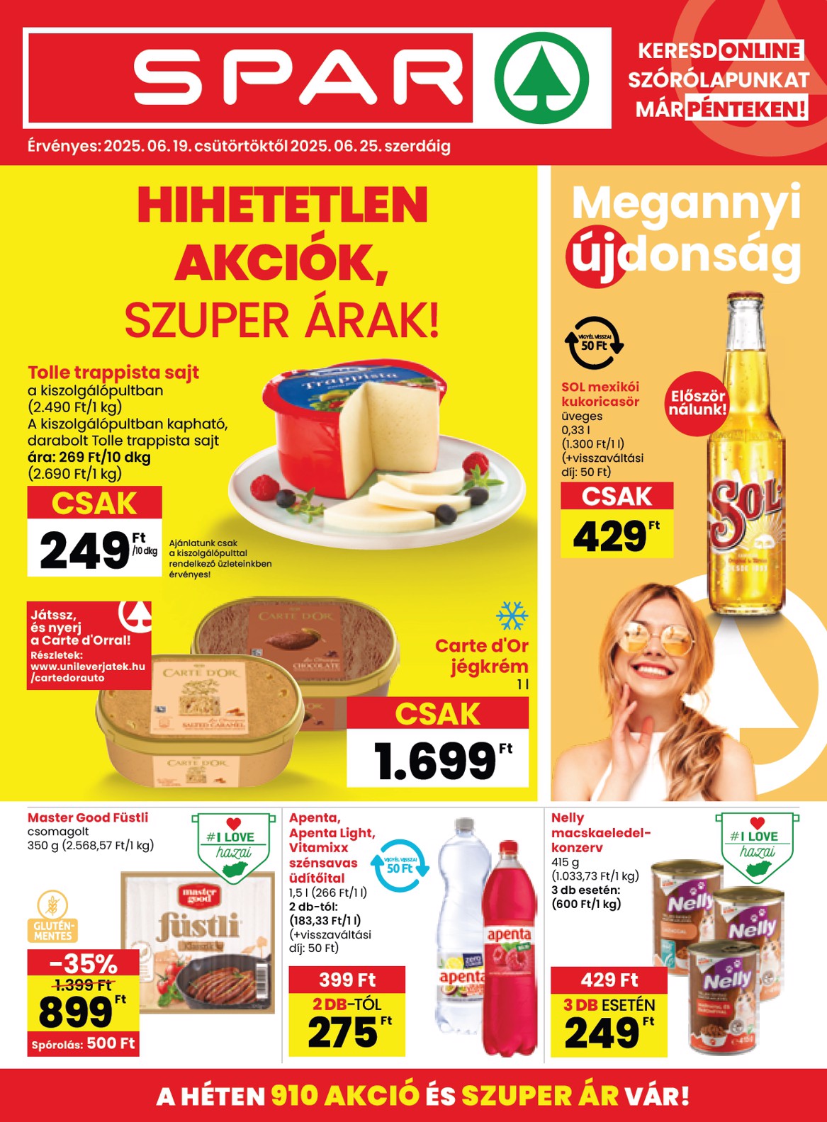 SPAR akciós újság, érvényes 06.19. - 06.25.