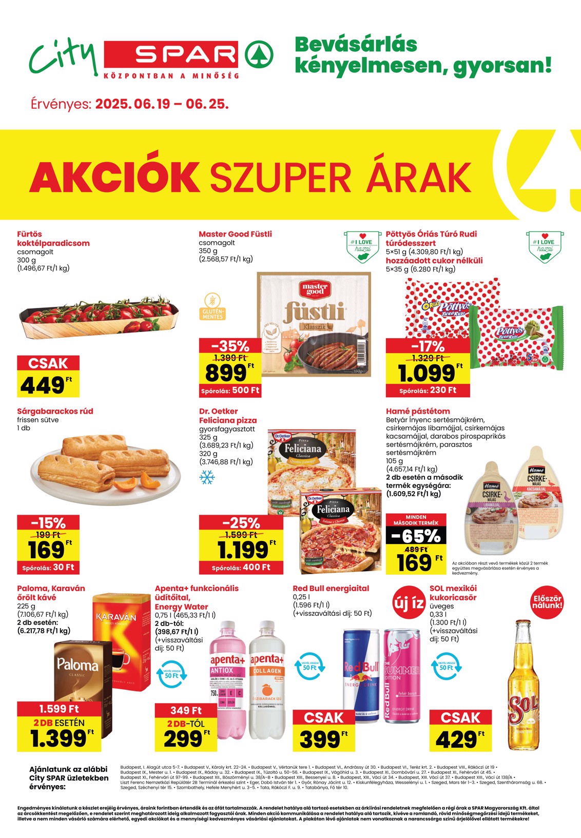 City SPAR akciós újság, érvényes 06.19. - 06.25.