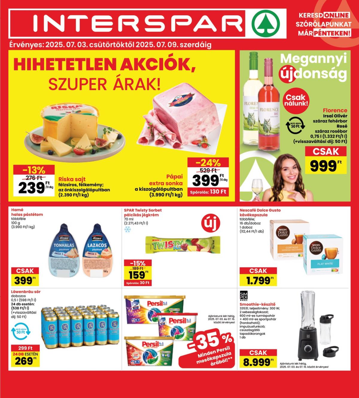 INTERSPAR akciós újság, érvényes 07.03. - 07.09.