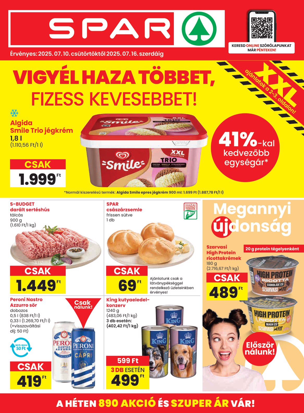 SPAR akciós újság, érvényes 07.10. - 07.16.