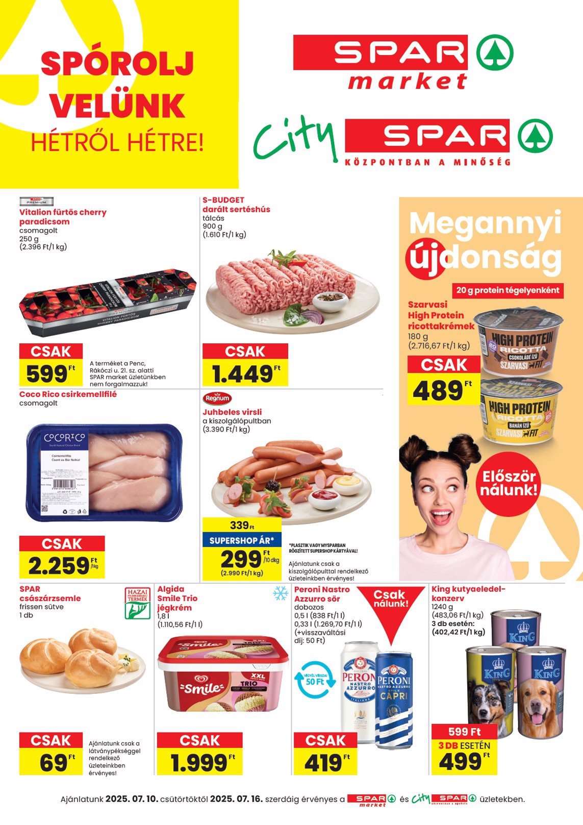 SPAR - Market, City akciós újság, érvényes 07.10. - 07.16.