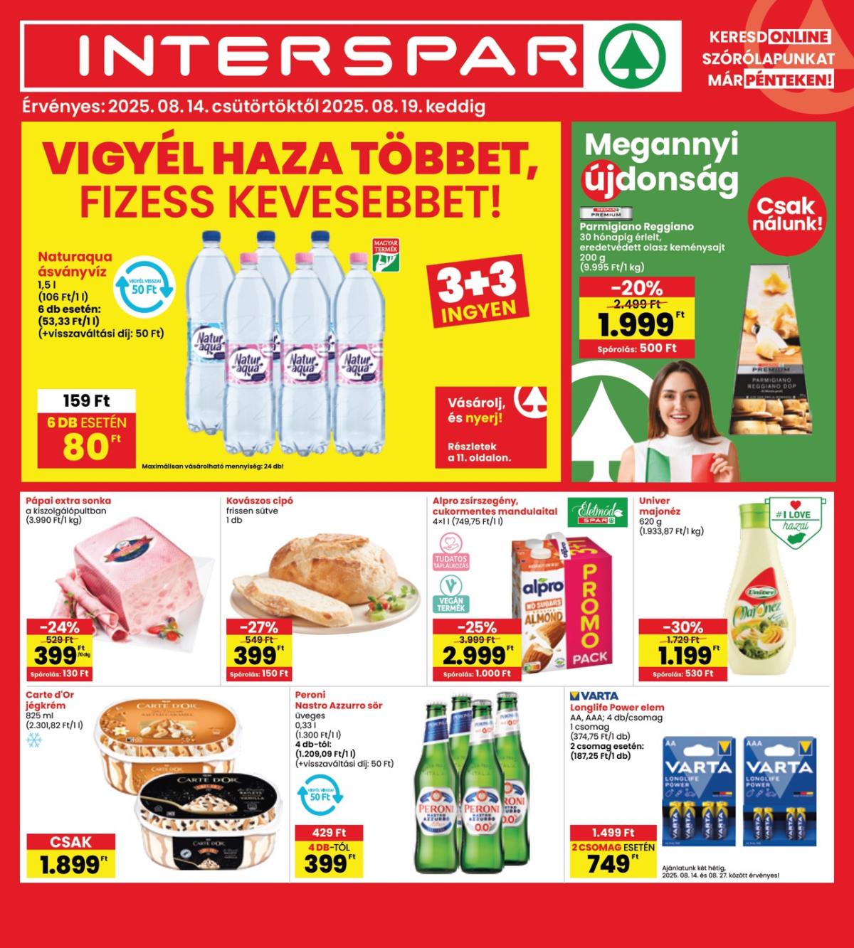 INTERSPAR akciós újság, érvényes 08.14. - 08.19.