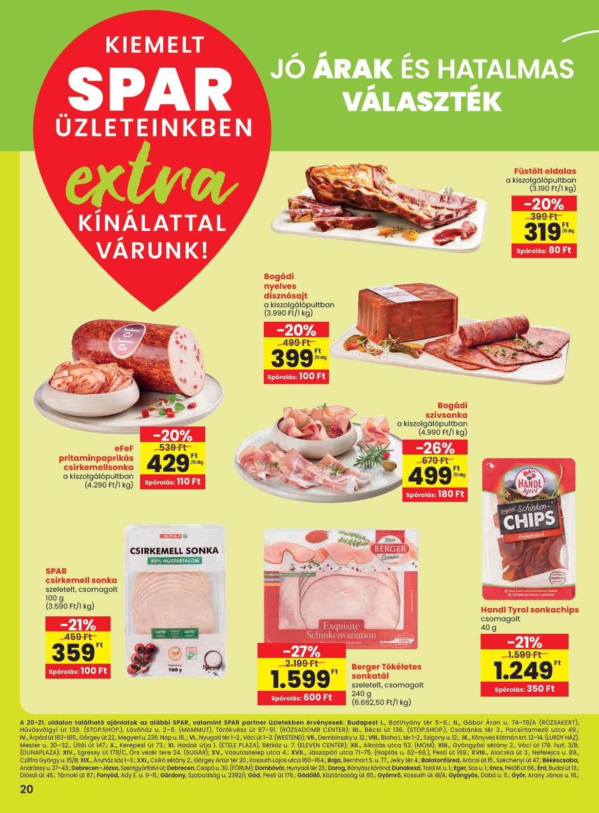 SPAR - Extra akciós újság, érvényes 08.21. - 08.27.