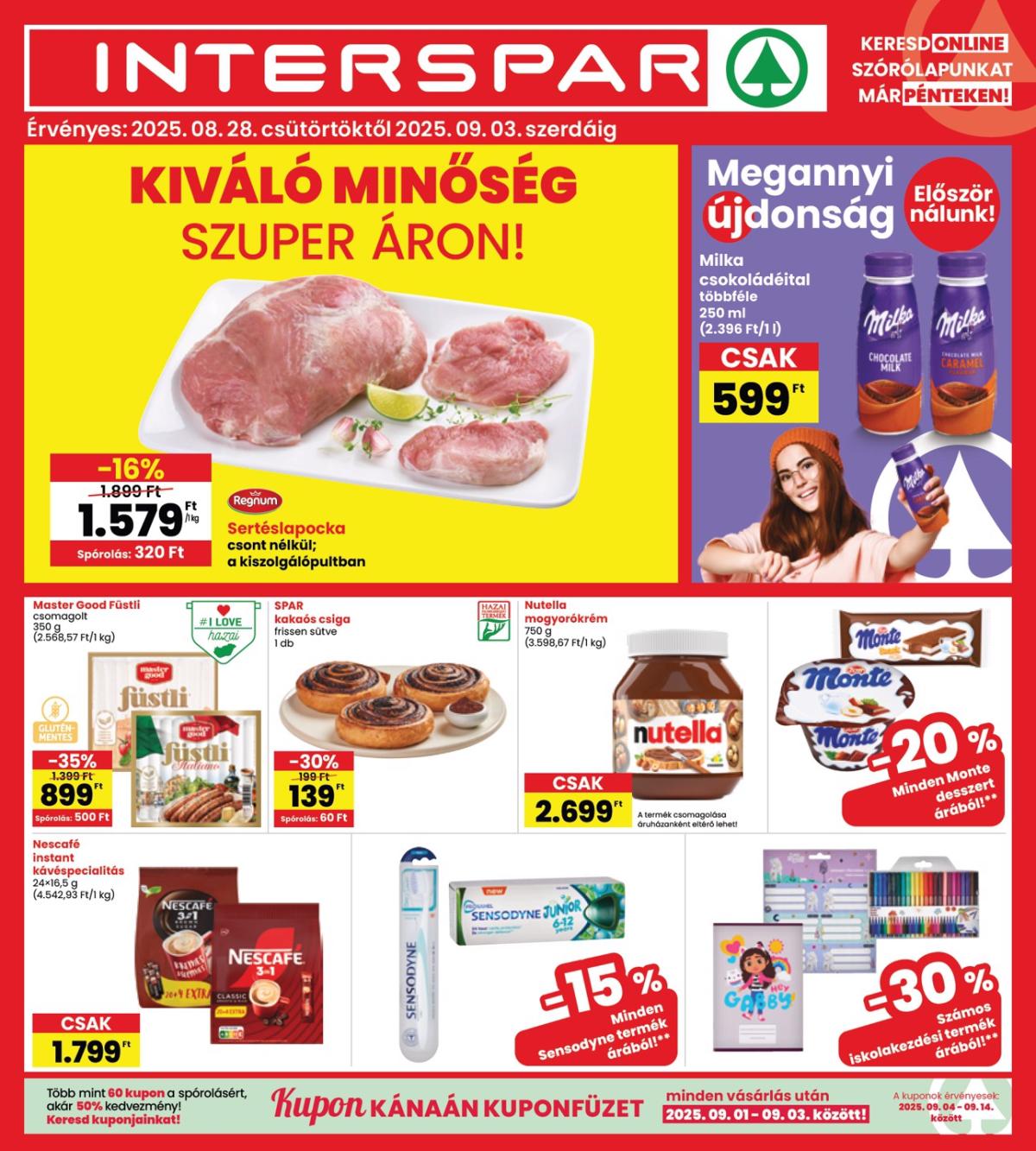 INTERSPAR akciós újság, érvényes 08.28. - 09.03.