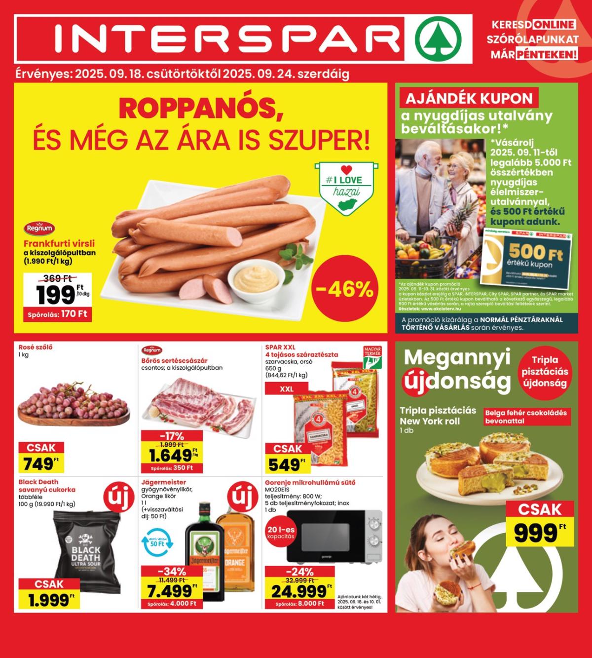 INTERSPAR akciós újság, érvényes 09.18. - 09.24.