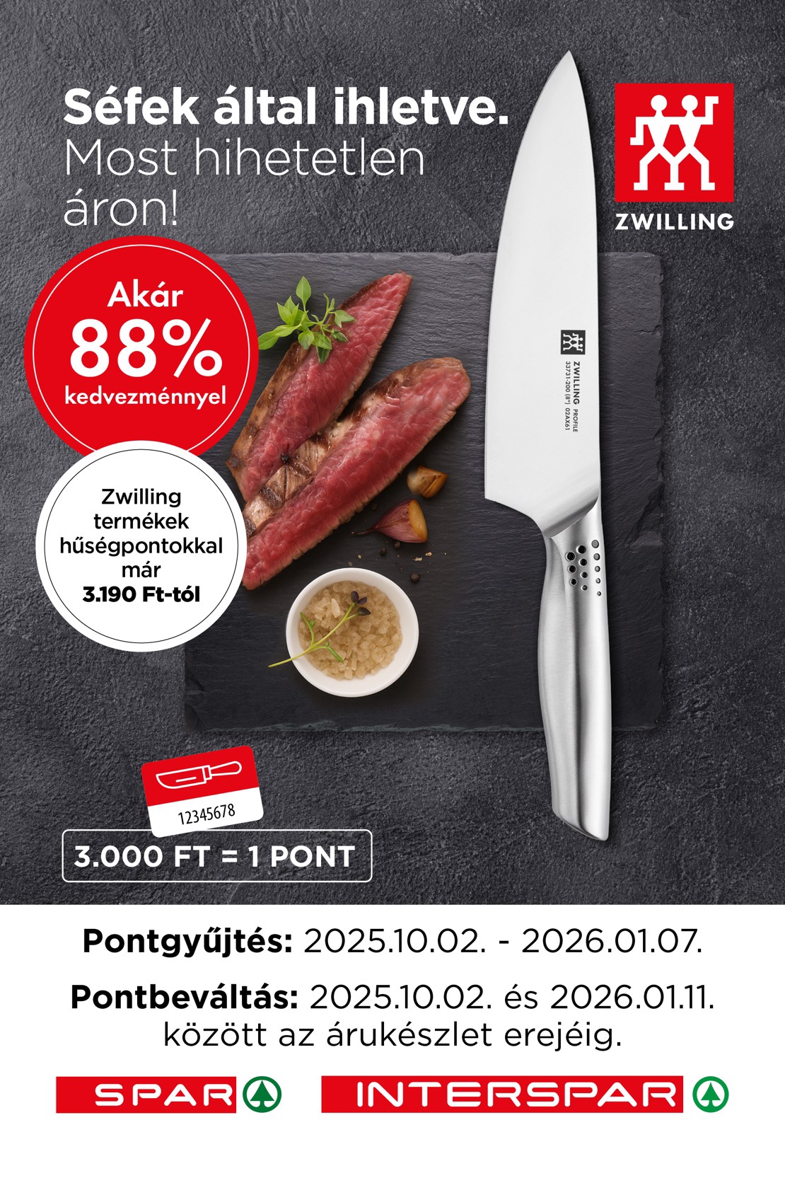SPAR - Zwilling Hűségakció akciós újság, érvényes 10.02. - 01.07.