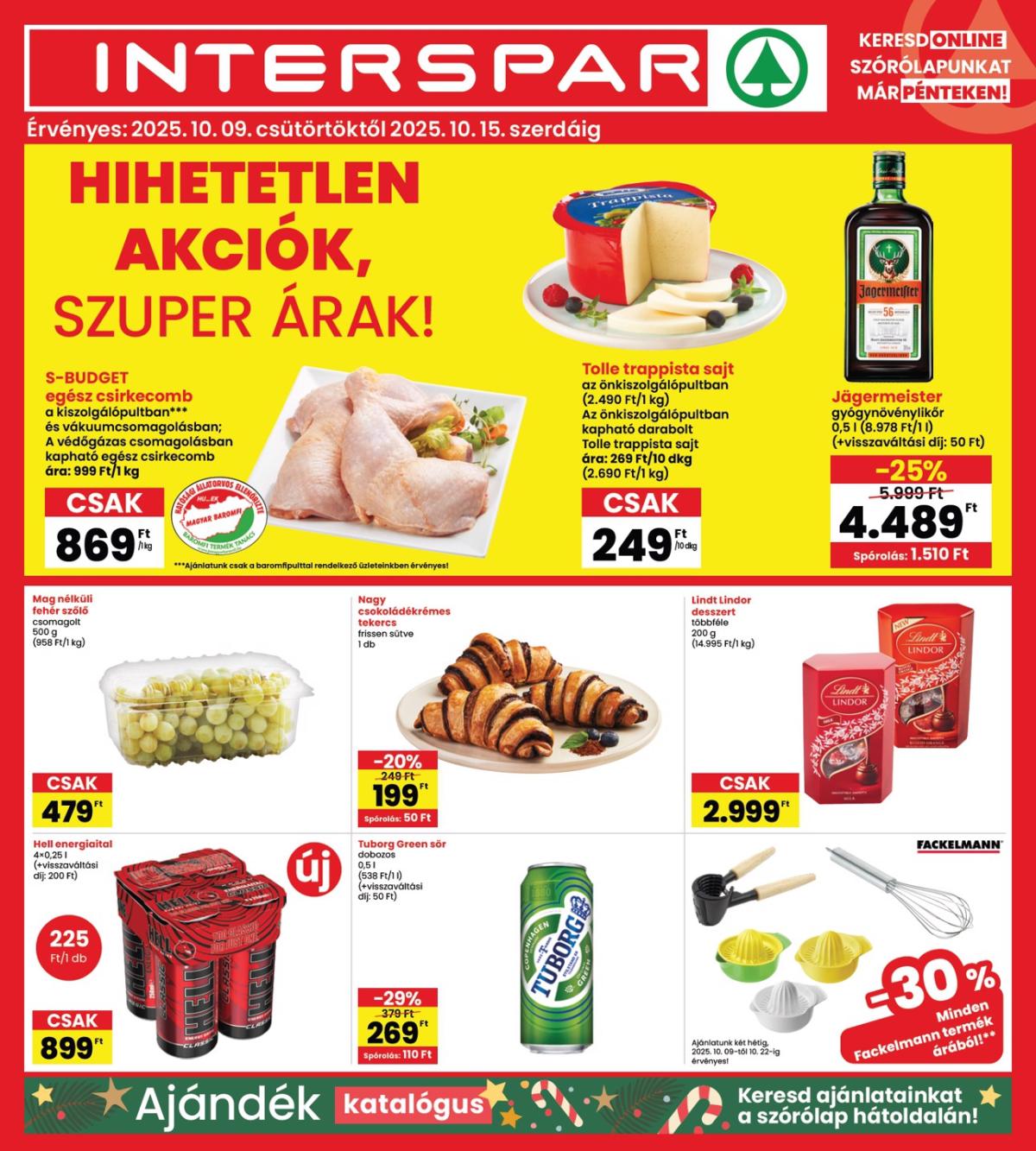 INTERSPAR akciós újság, érvényes 10.09. - 10.15.