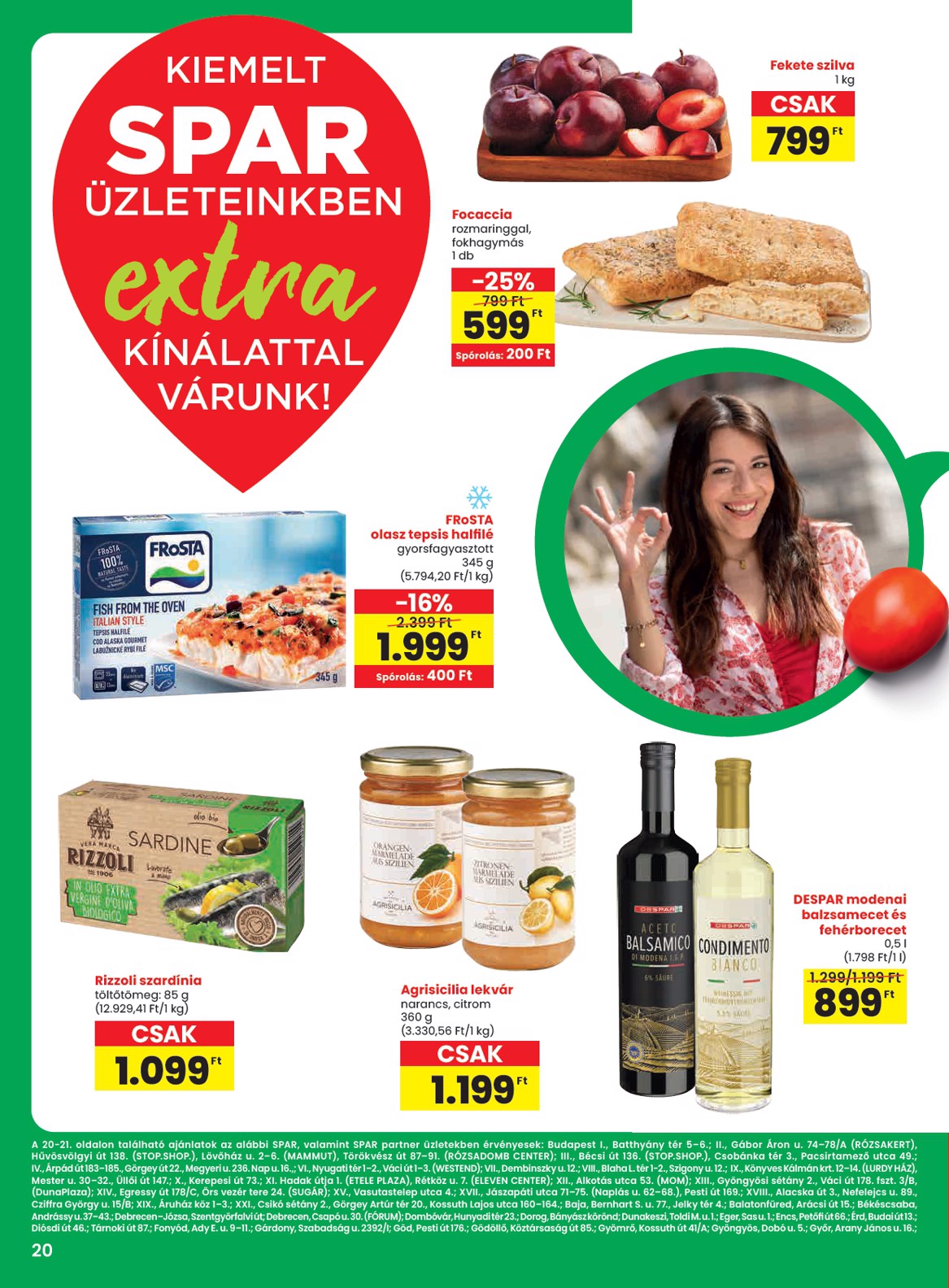 SPAR - Extra akciós újság, érvényes 10.16. - 10.22.