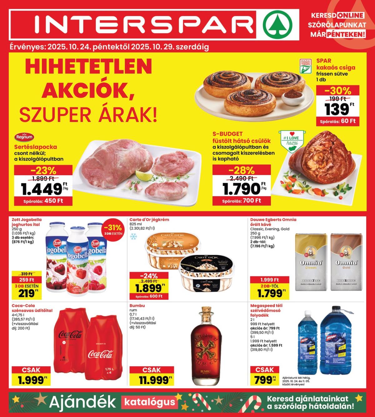 INTERSPAR akciós újság, érvényes 10.24. - 10.29.