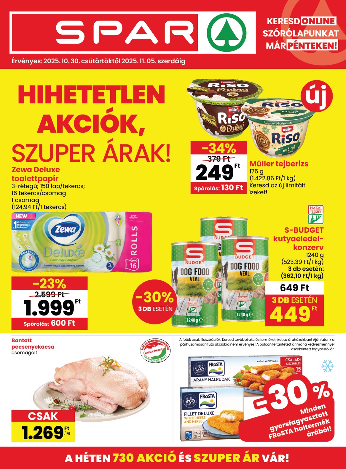 SPAR akciós újság, érvényes 10.30. - 11.05.