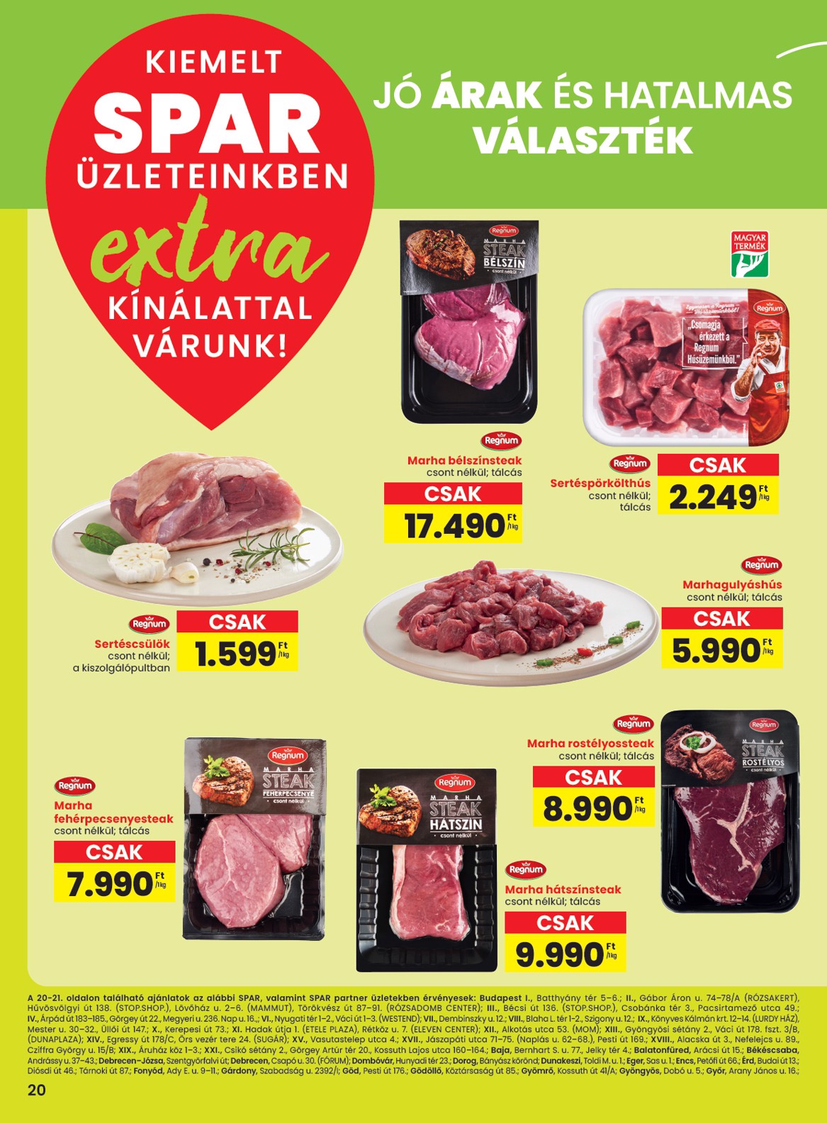 SPAR - Extra akciós újság, érvényes 10.30. - 11.05.