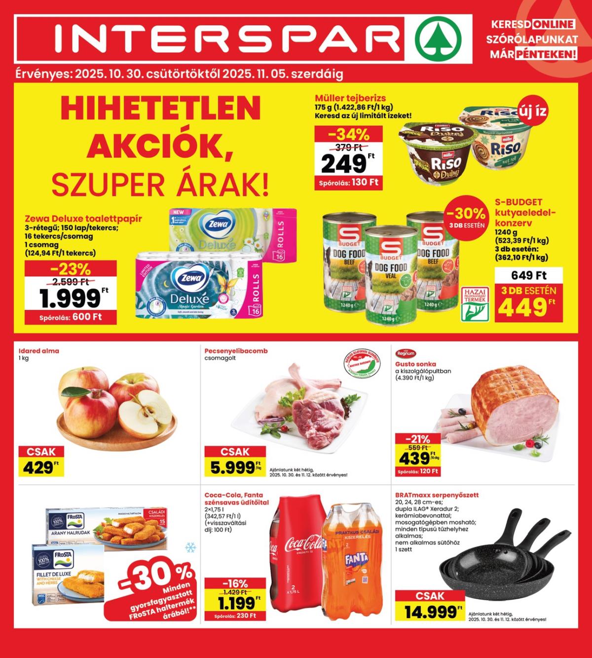 INTERSPAR akciós újság, érvényes 10.30. - 11.05.