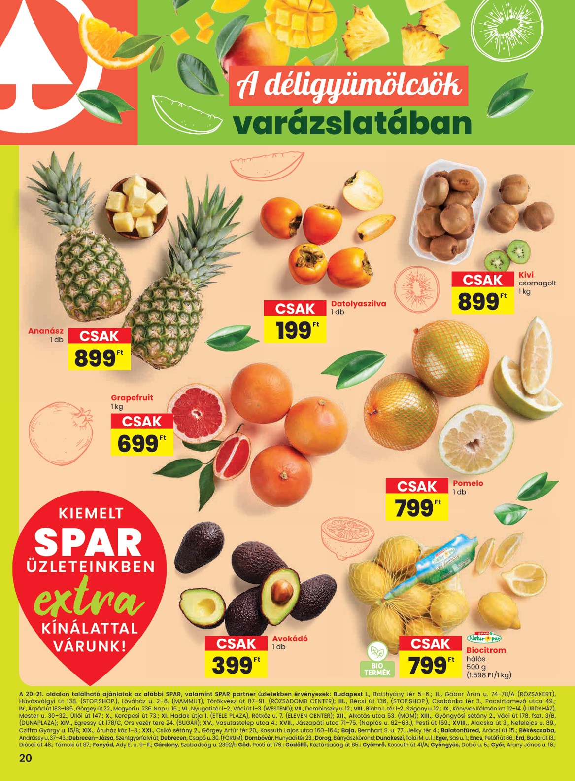 SPAR - Extra akciós újság, érvényes 11.06. - 11.12.