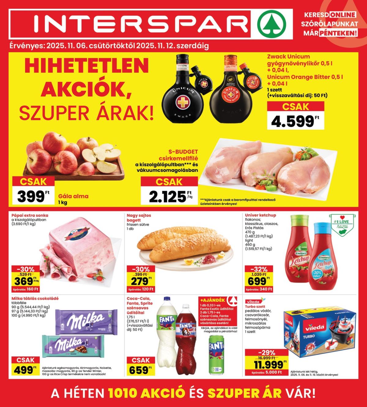 INTERSPAR akciós újság, érvényes 11.06. - 11.12.