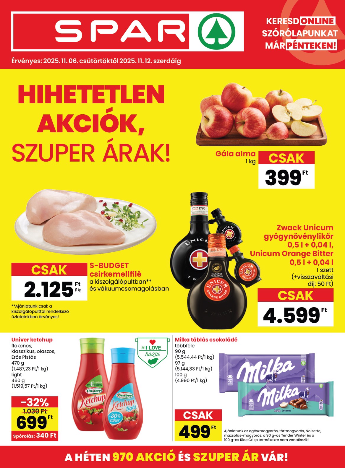 SPAR akciós újság, érvényes 11.06. - 11.12.