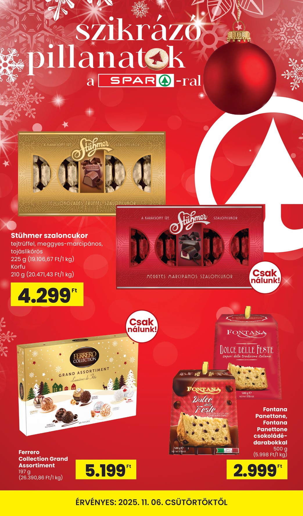 SPAR - Karácsony akciós újság, érvényes 11.06. - 12.31.