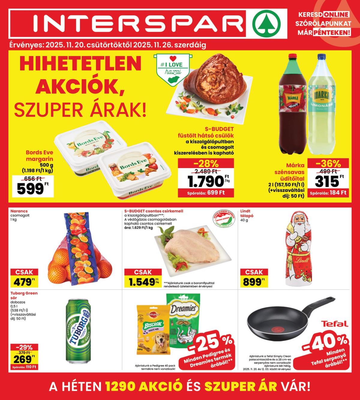 INTERSPAR akciós újság, érvényes 11.20. - 11.26.