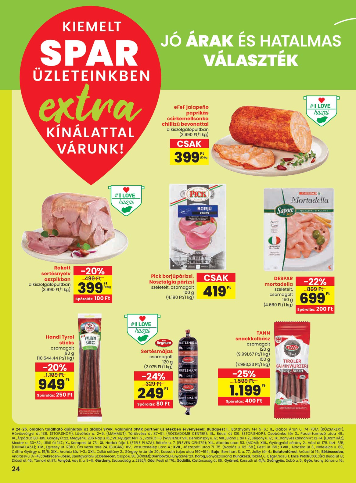SPAR EXTRA ajánlat akciós újság, érvényes 11.27. - 12.03.