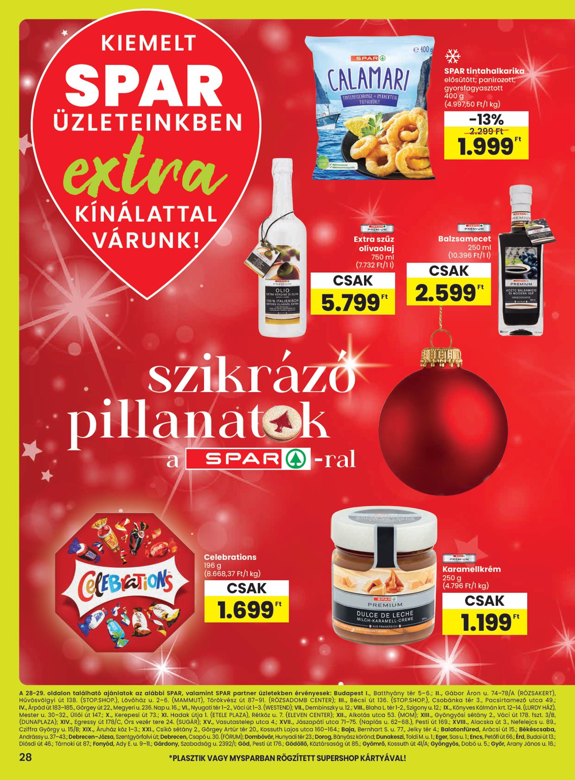SPAR - Extra akciós újság, érvényes 12.11. - 12.17.
