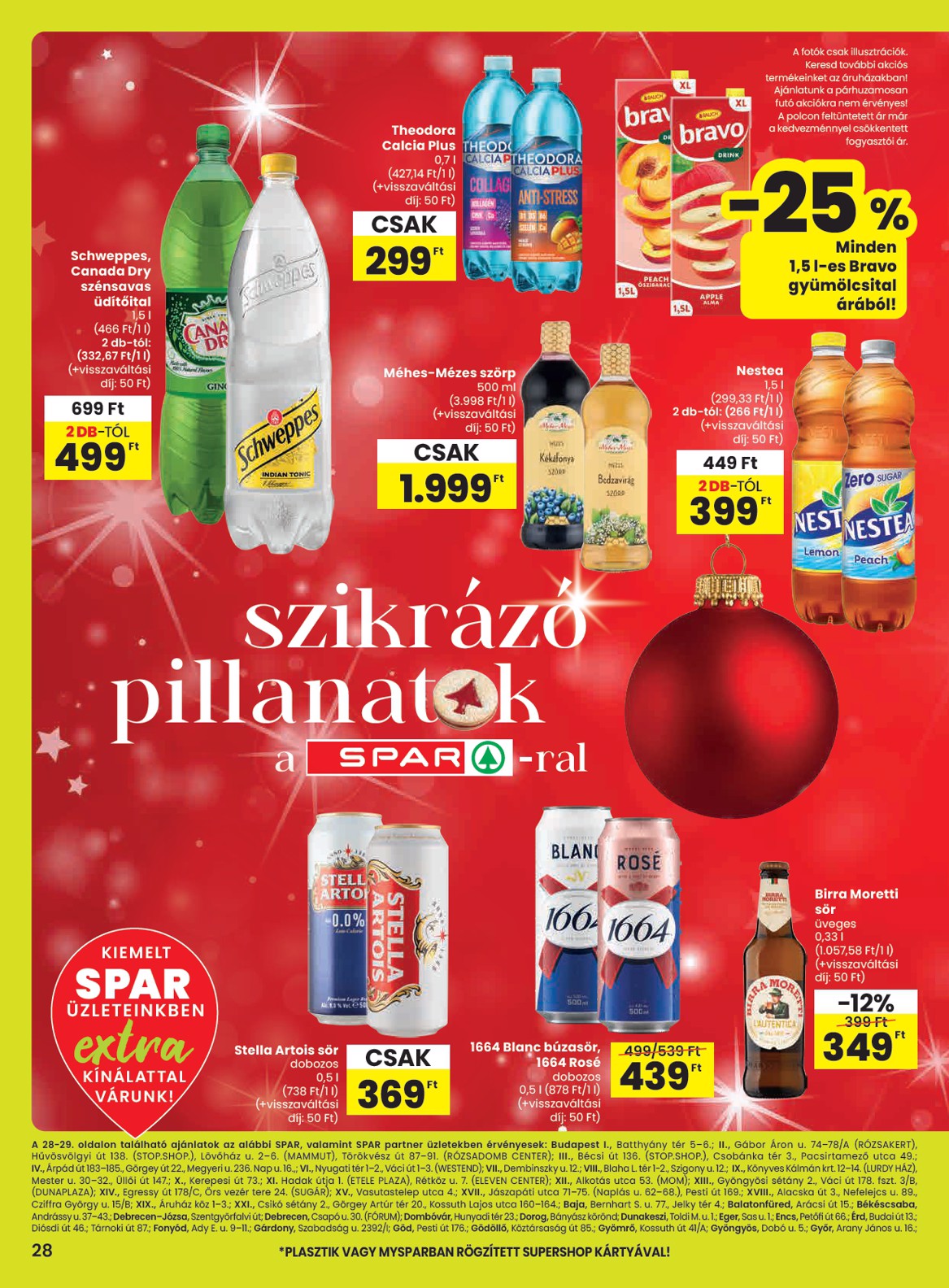 SPAR - Extra akciós újság, érvényes 12.18. - 12.27.
