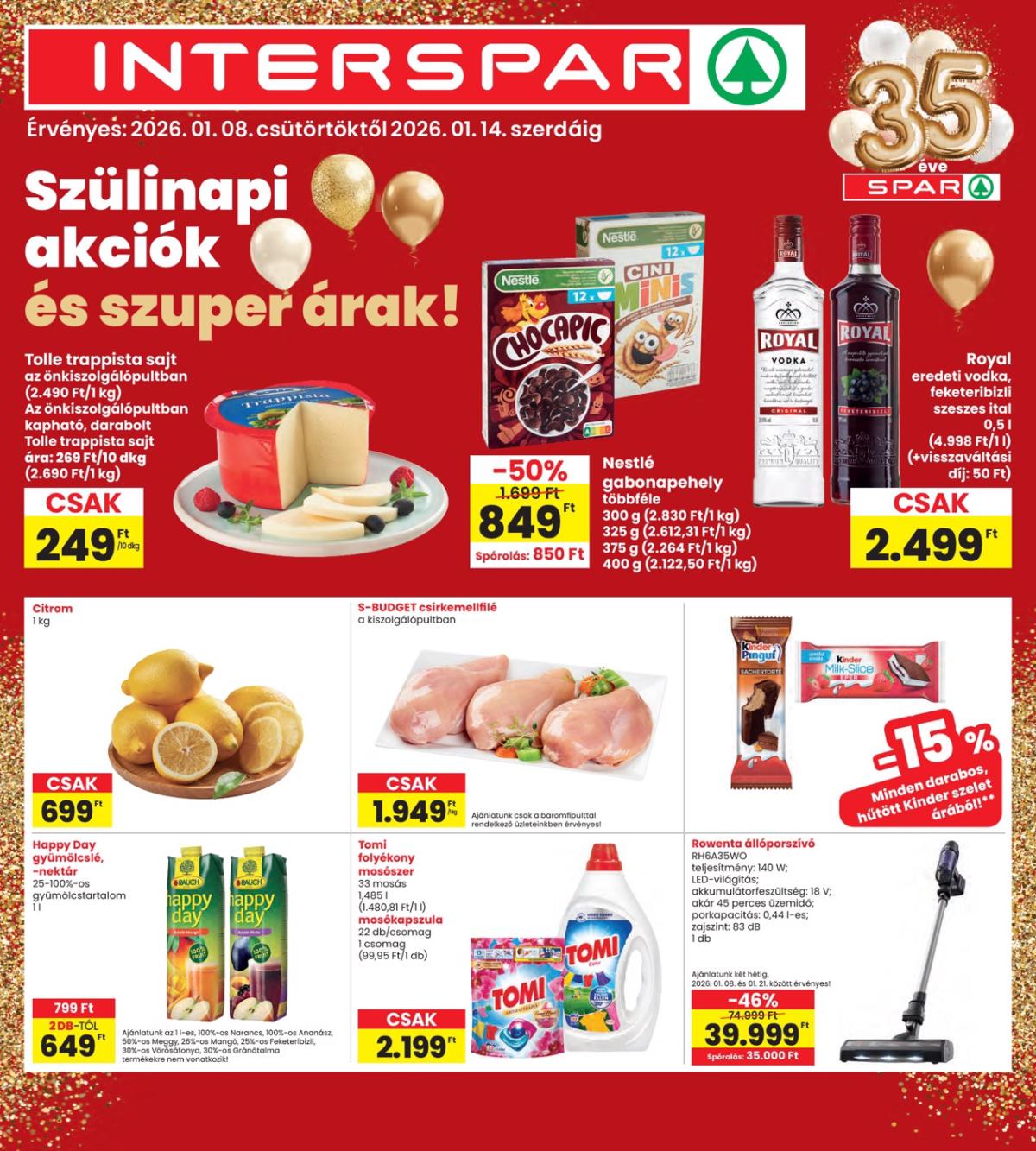 INTERSPAR akciós újság, érvényes 01.08. - 01.14.