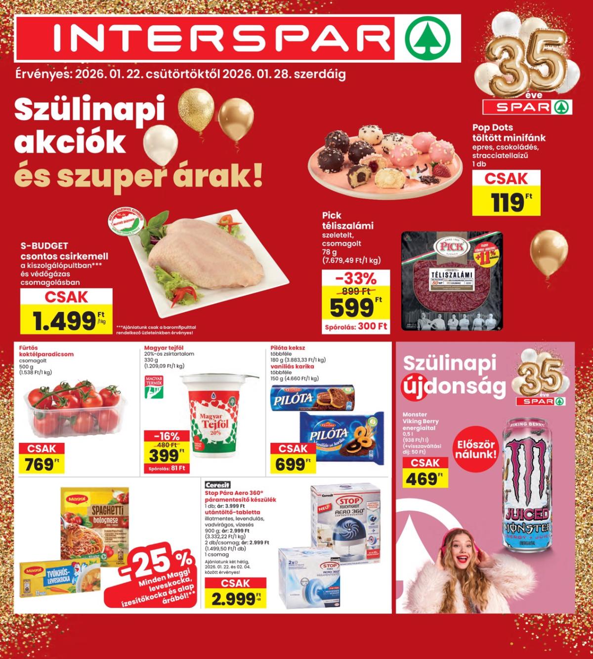 INTERSPAR akciós újság, érvényes 01.22. - 01.28.
