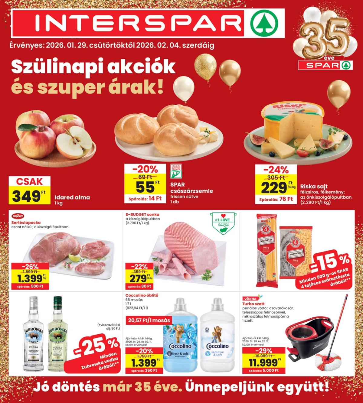 INTERSPAR akciós újság, érvényes 01.29. - 02.04.