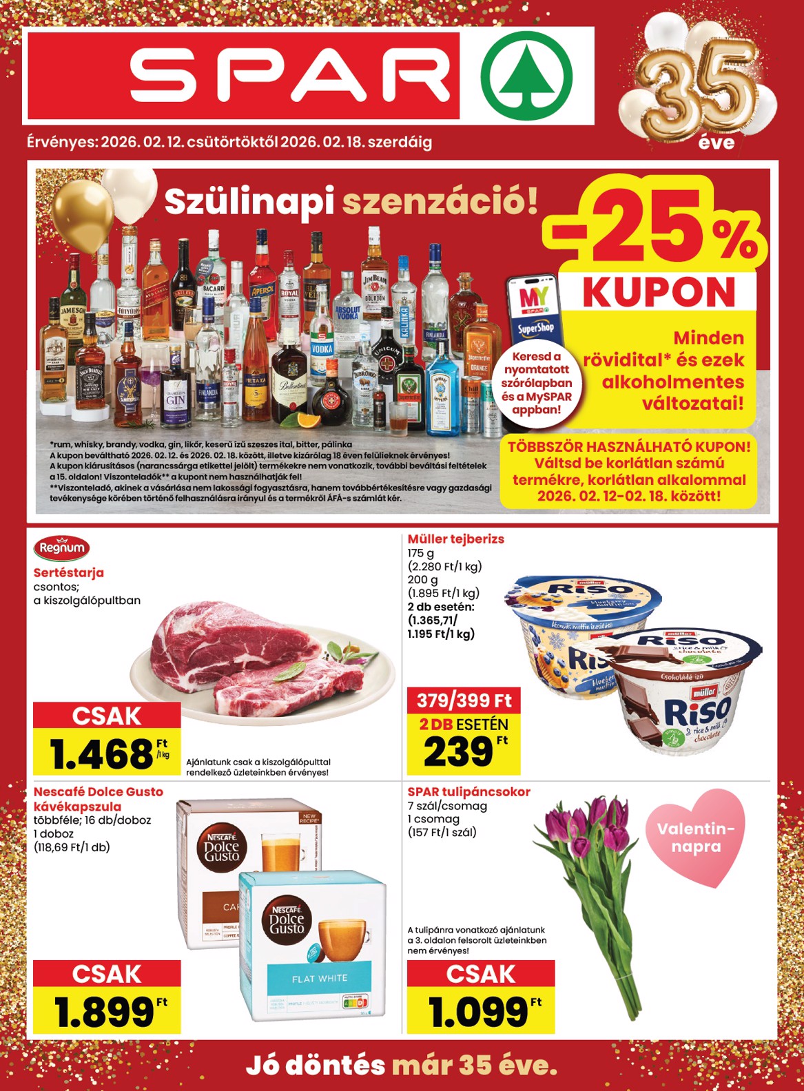 SPAR akciós újság, érvényes 2026.02.12. - 2026.02.18.