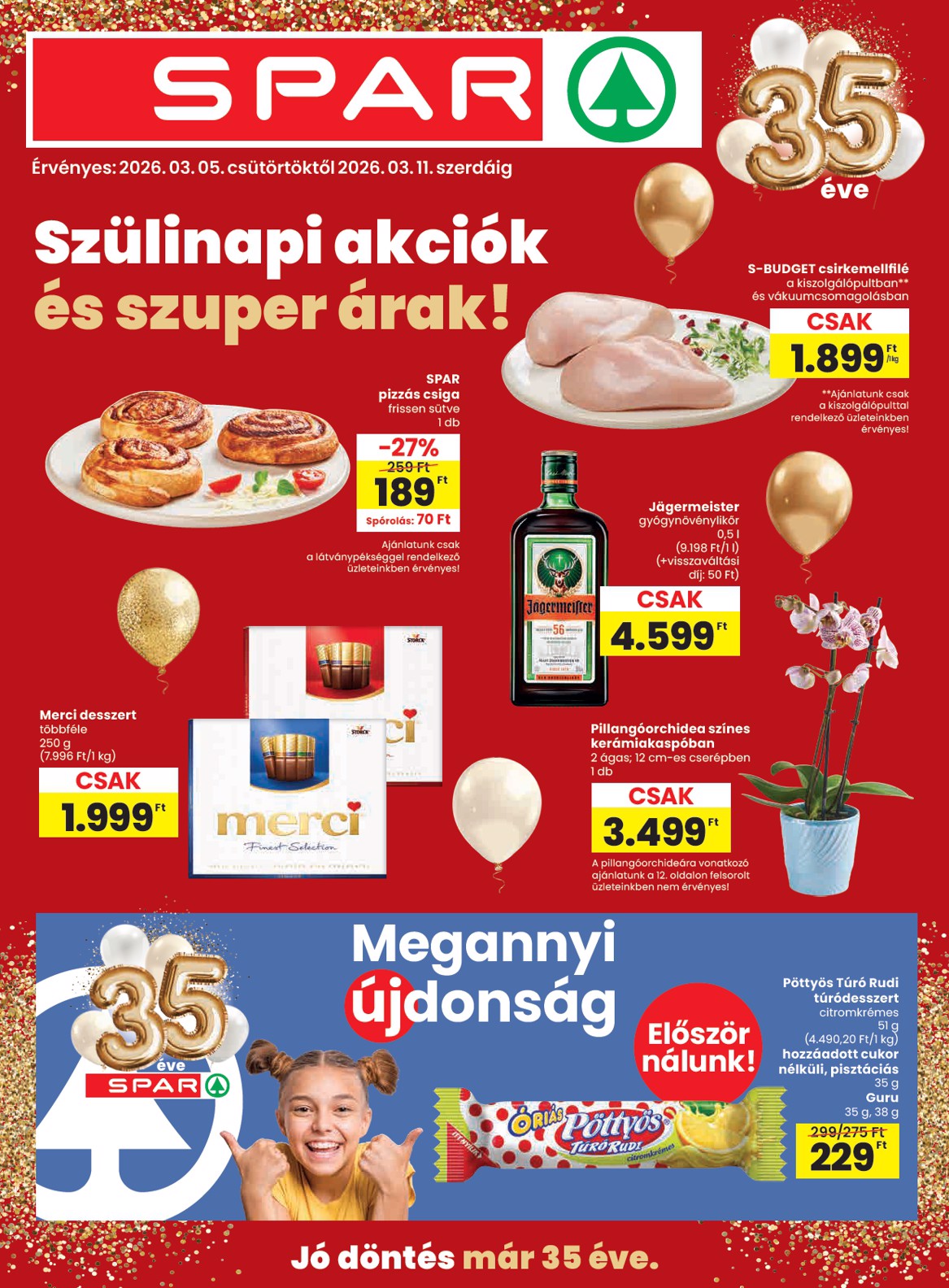 SPAR akciós újság, érvényes 2026.03.05. - 2026.03.11.