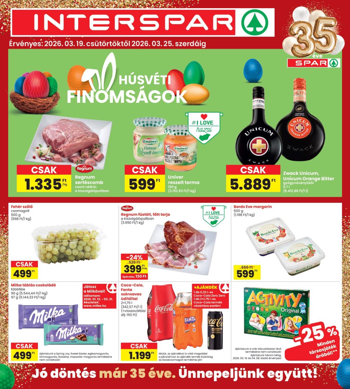 INTERSPAR akciós újság, érvényes 2026.03.19. - 2026.03.25.