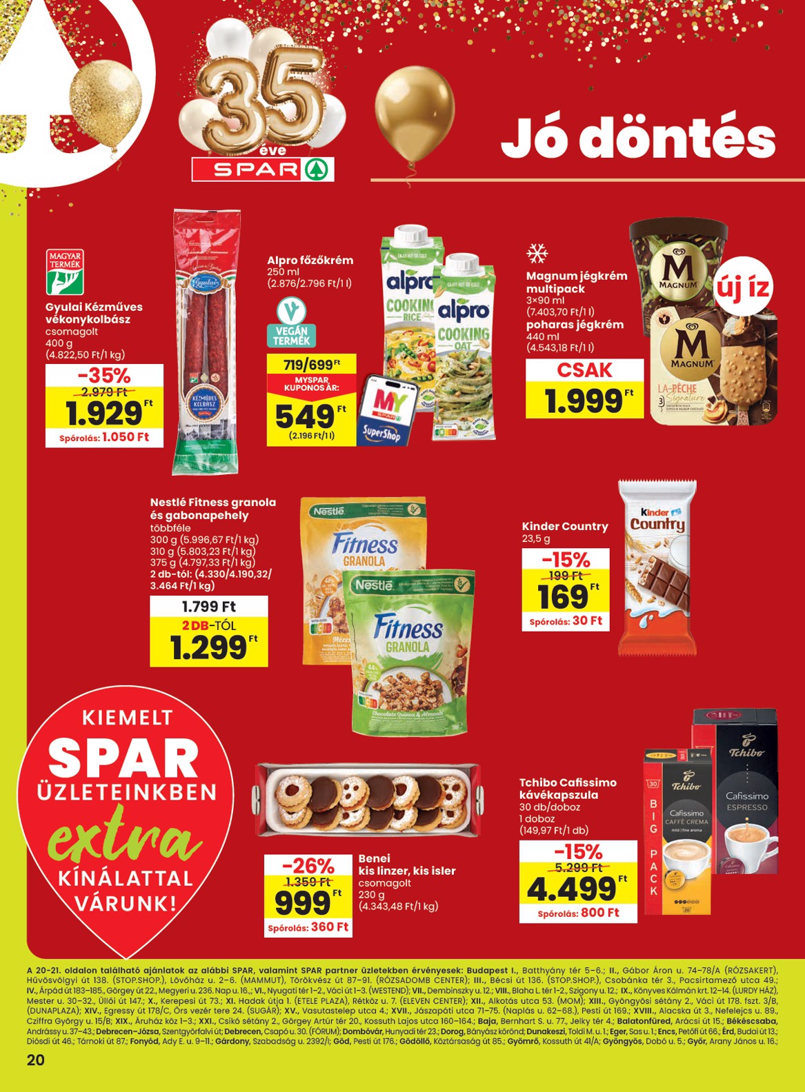 SPAR - Extra akciós újság, érvényes 2026.03.19. - 2026.03.25.