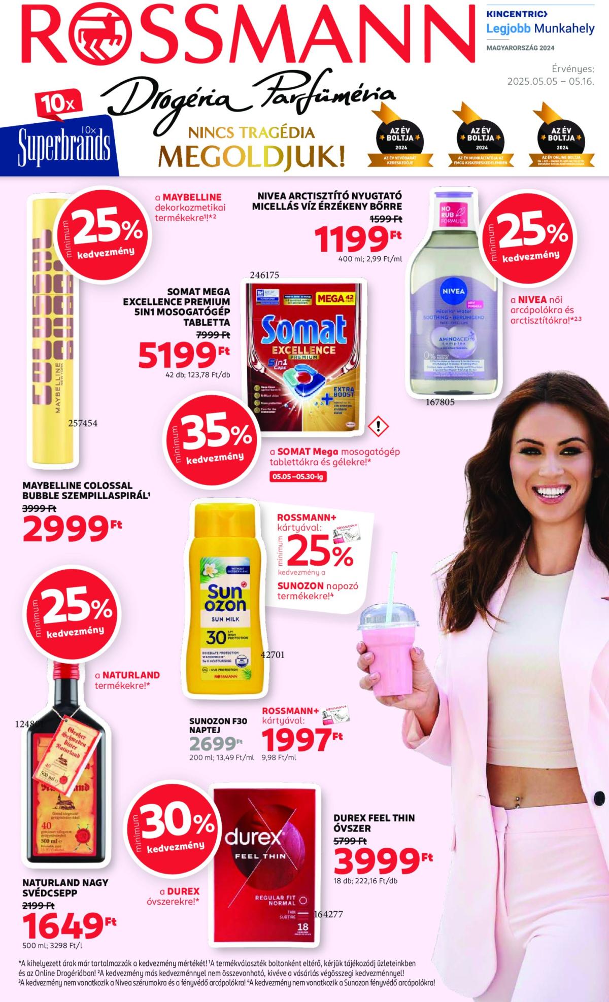 Rossmann akciós újság, érvényes 05.05. - 05.16.