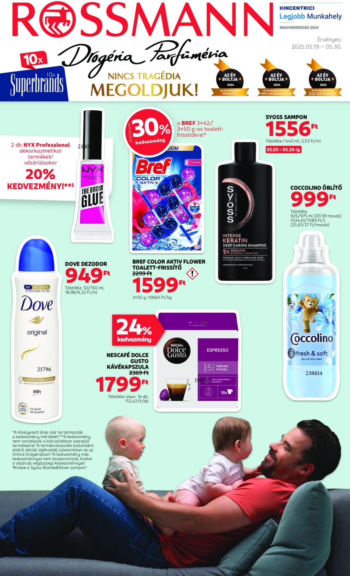 Rossmann akciós újság, érvényes 05.19. - 05.30.