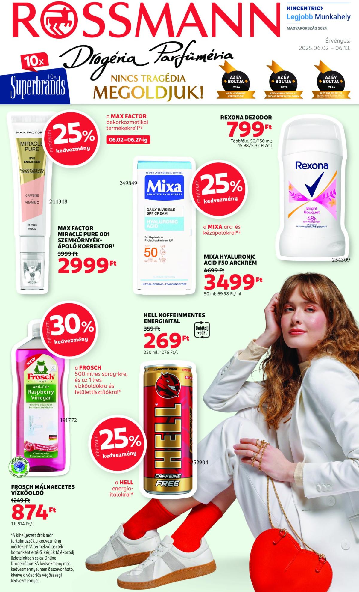 Rossmann akciós újság, érvényes 06.02. - 06.13.