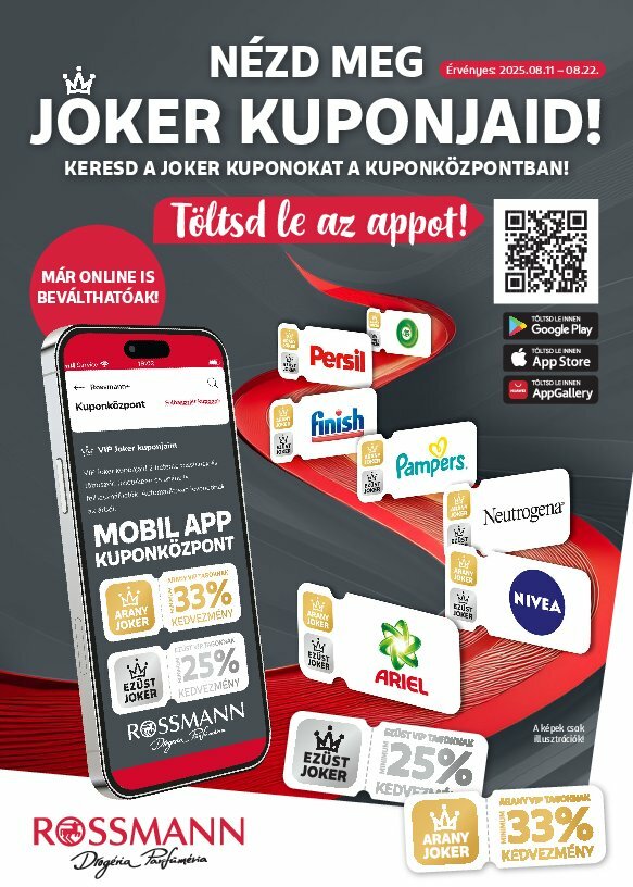 Rossmann - Kuponjaid akciós újság, érvényes 08.11. - 08.22.