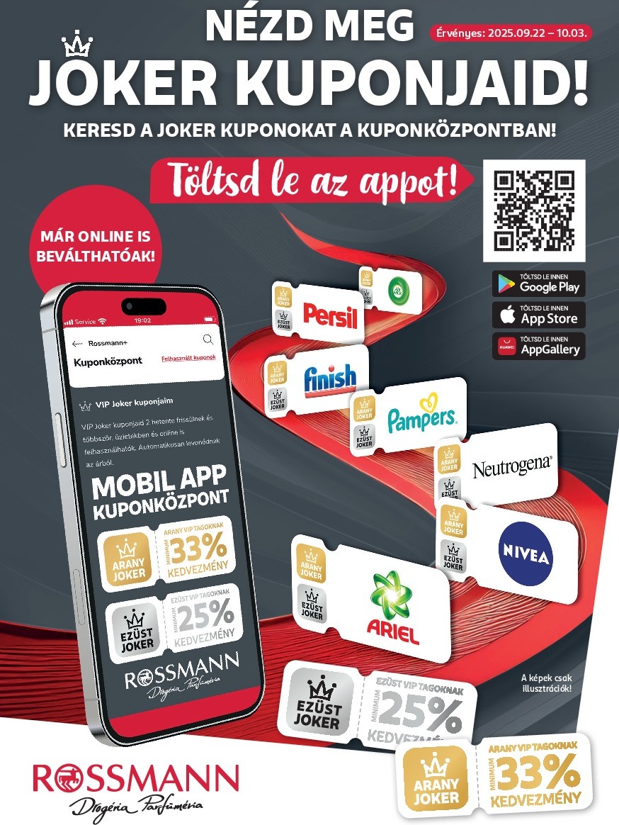 Rossmann - Kuponjaid akciós újság, érvényes 09.22. - 10.03.