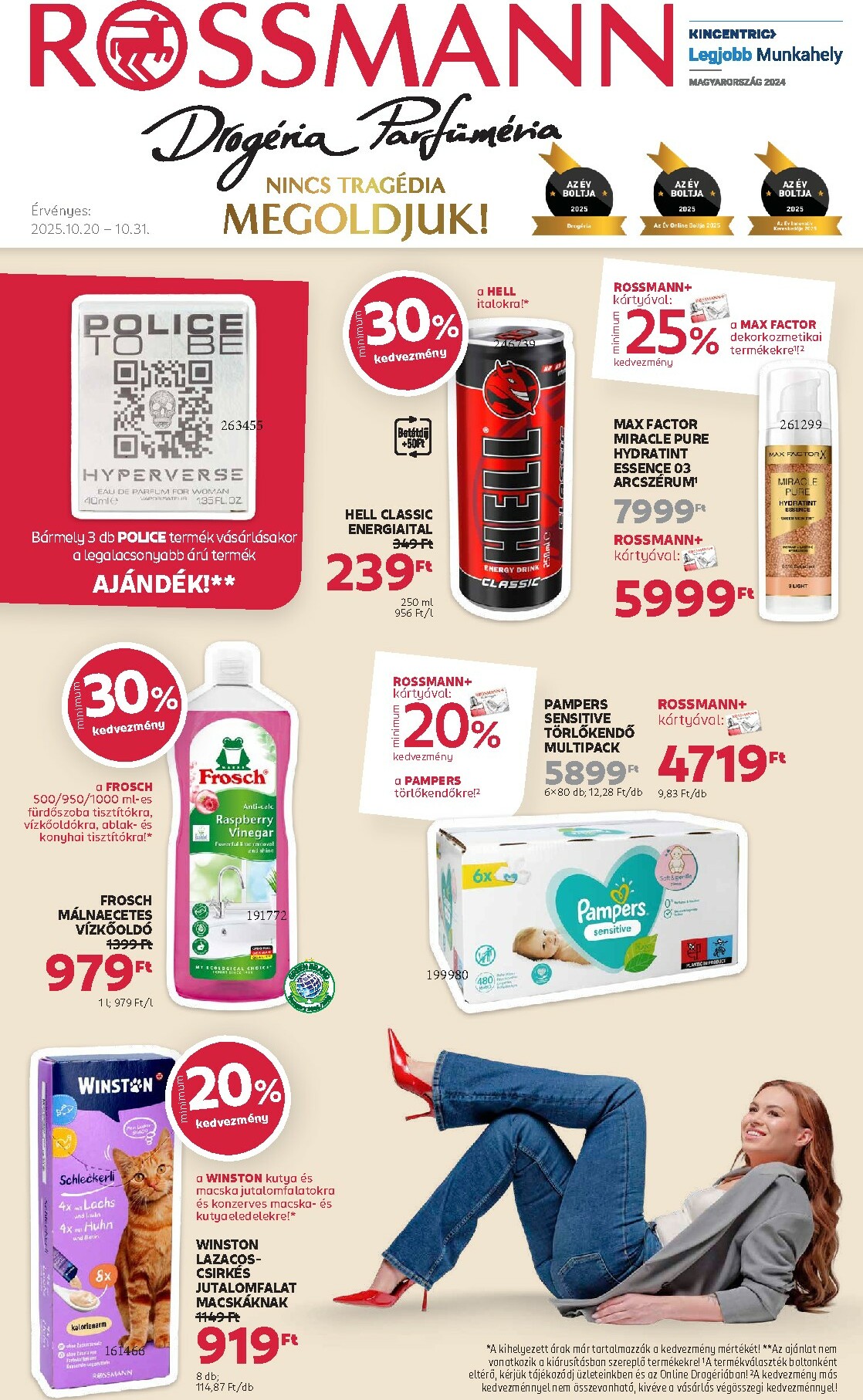 Rossmann akciós újság, érvényes 10.20. - 10.31.