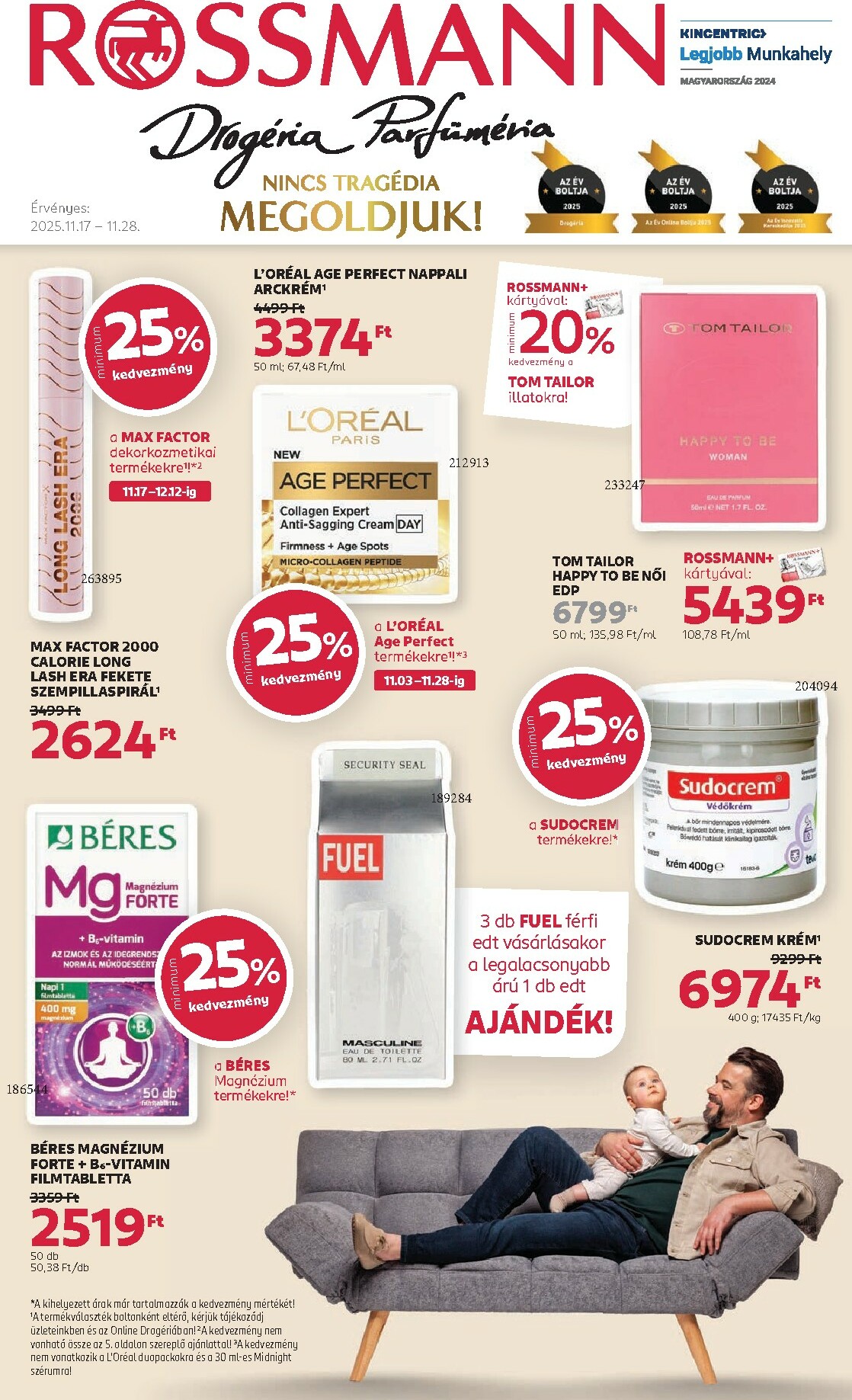 Rossmann akciós újság, érvényes 11.17. - 11.28.