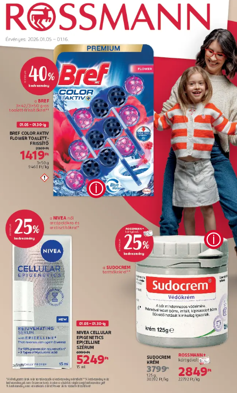 Rossmann akciós újság, érvényes 01.05. - 01.16.