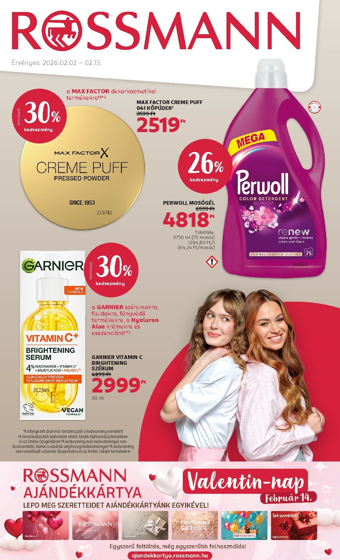 Rossmann akciós újság, érvényes 02.02. - 02.13.